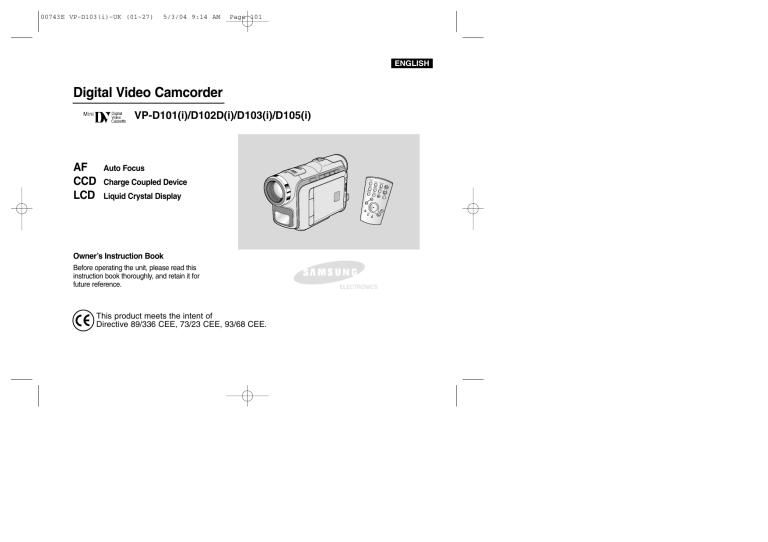 Samsung D102D(i) User's manual Samsung D102D(i) User's manual