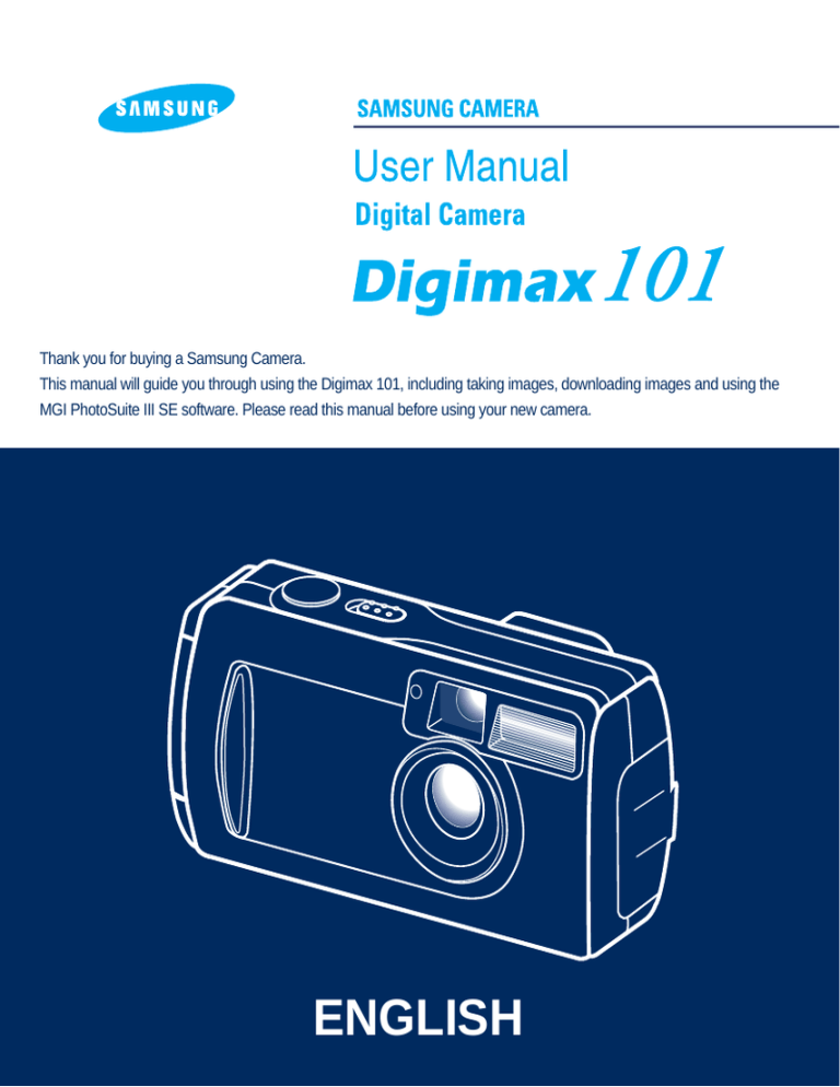 Samsung Digimax 101 User's manual Samsung Digimax 101 User's manual
