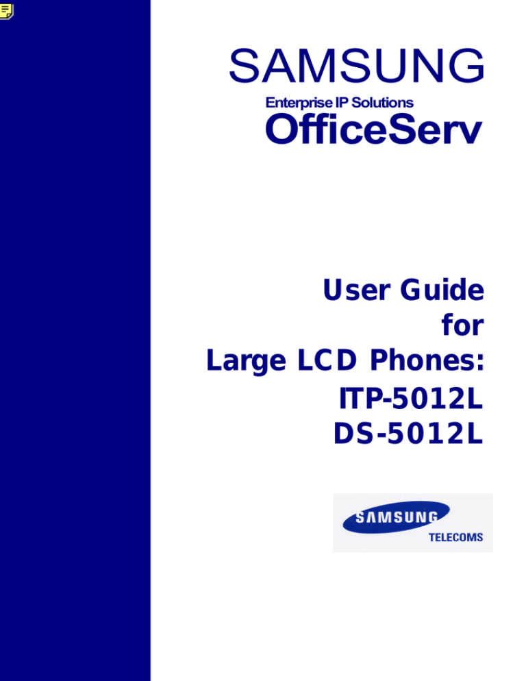 Samsung DS-5012L User's manual Samsung DS-5012L User's manual