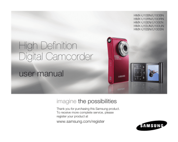 Samsung HMX-U100BN User manual | Manualzz Samsung HMX-U100BN User manual | Manualzz