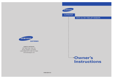 Samsung LTM1525, LTM 1525 User's manual Samsung LTM1525, LTM 1525 User's manual