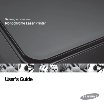 Samsung Samsung ML-1630 Laser Printer series, ML-1630W Series User's manual Samsung Samsung ML-1630 Laser Printer series, ML-1630W Series User's manual