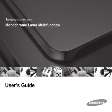 Samsung SCX-4500 User's manual Samsung SCX-4500 User's manual