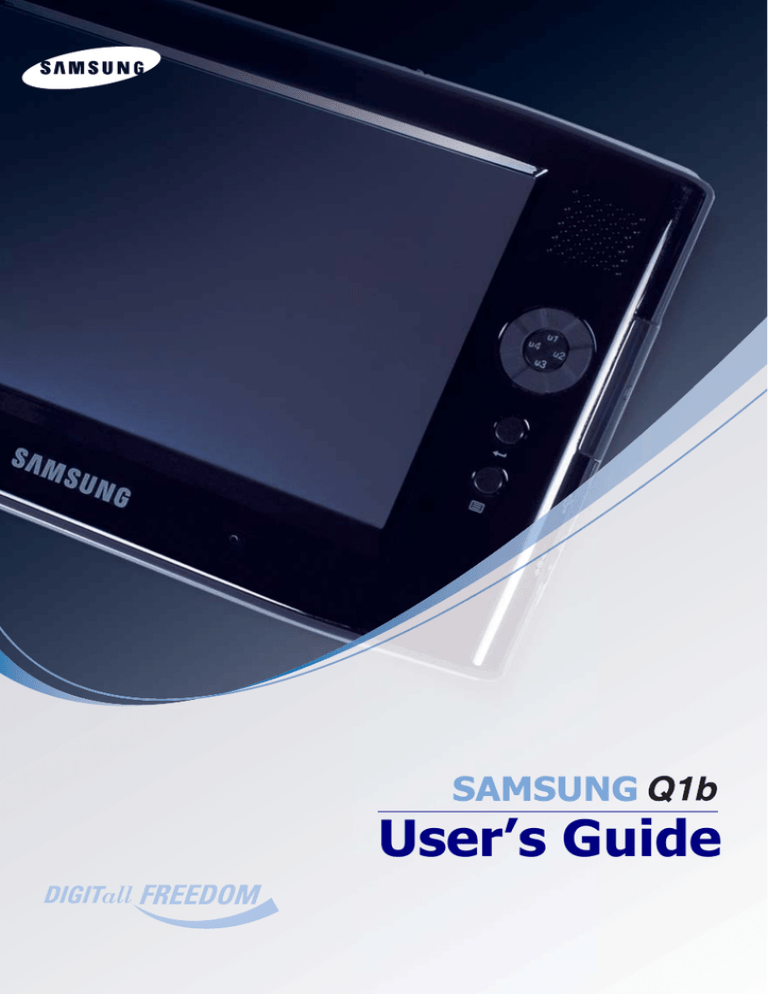 Samsung NP-Q1B, Q1B User manual Samsung NP-Q1B, Q1B User manual