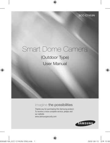 Samsung SCC-C7453N User's manual Samsung SCC-C7453N User's manual