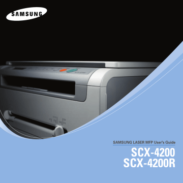 Samsung SCX-4200R User's manual Samsung SCX-4200R User's manual