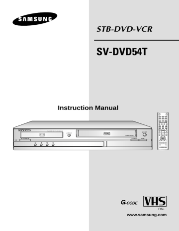 Samsung SV-DVD54T Instruction manual | Manualzz Samsung SV-DVD54T Instruction manual | Manualzz