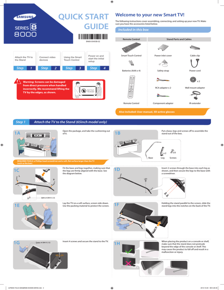 Samsung UN75F8000AFXZA User's manual Samsung UN75F8000AFXZA User's manual