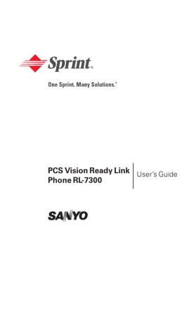 Sanyo RL7300 User's Guide | Manualzz