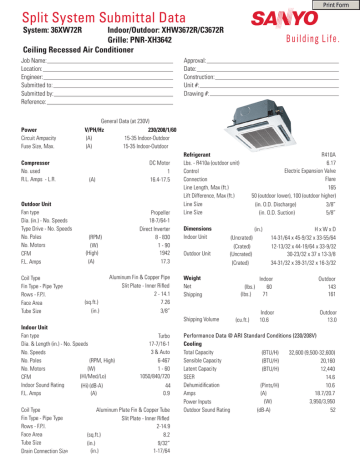 Sanyo XHW3672R User's manual Sanyo XHW3672R User's manual