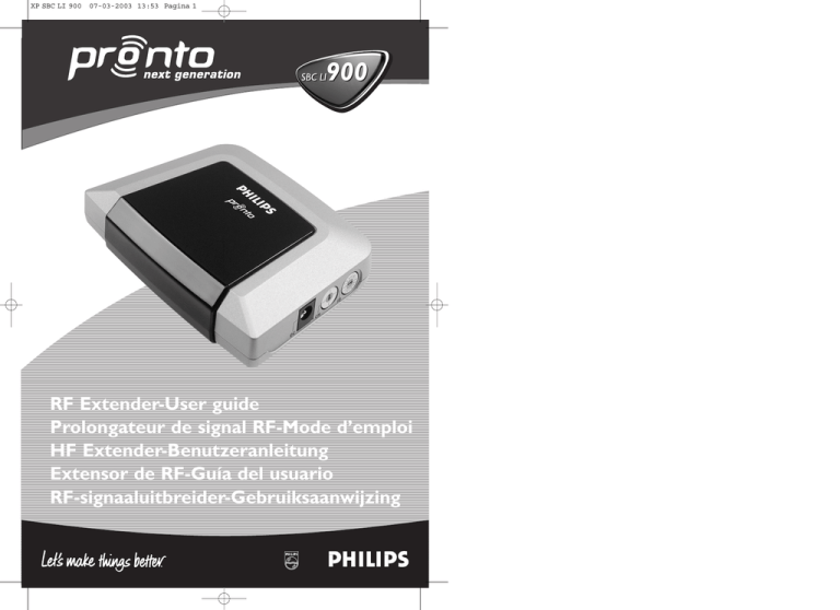 Philips SBCLI900, SBCLI900/00, LI900SBC Owner's manual Philips SBCLI900, SBCLI900/00, LI900SBC Owner's manual