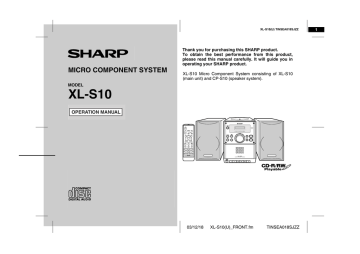 Sharp XL-S10 User's manual Sharp XL-S10 User's manual