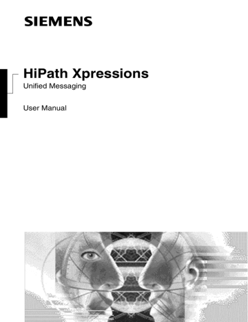 Siemens HiPath Xpressions Unified Messaging User manual | Manualzz