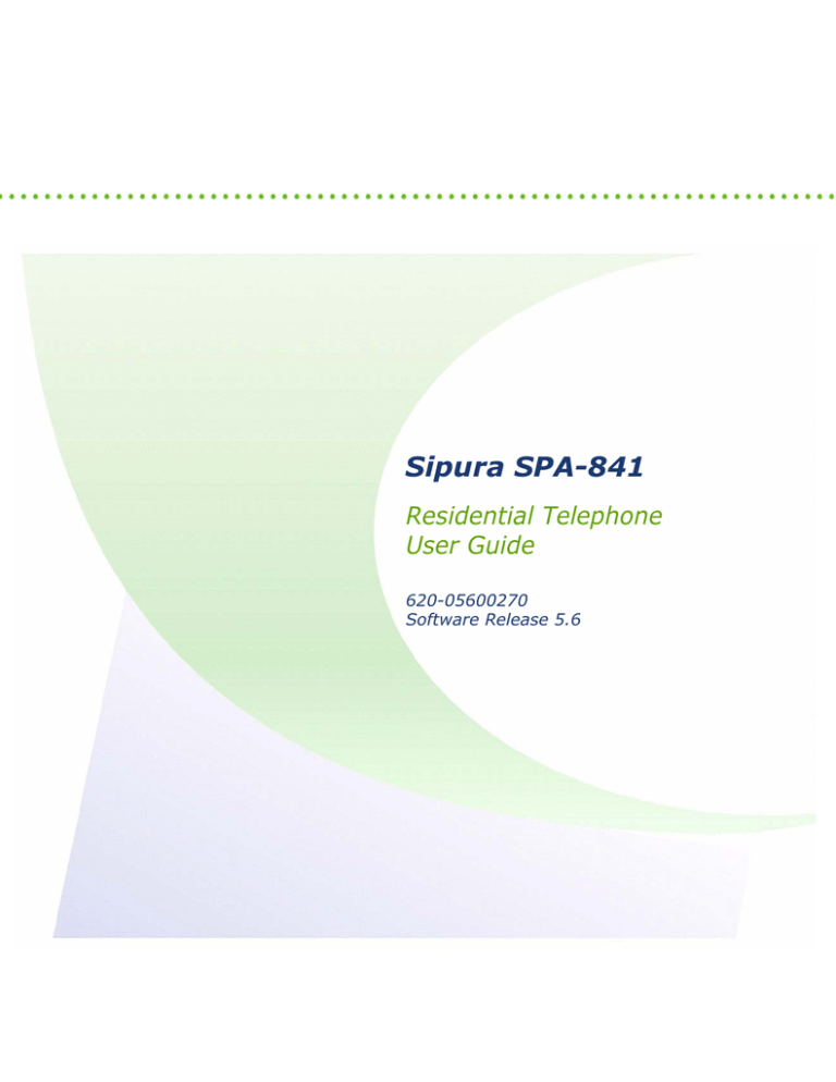 Sipura Technology Sipura SPA-841 User manual Sipura Technology Sipura SPA-841 User manual