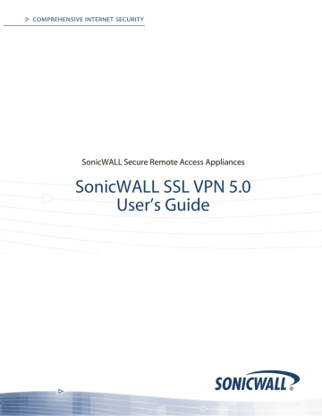 SonicWALL Network Router SSL VPN 5.0 User's Guide | Manualzz SonicWALL Network Router SSL VPN 5.0 User's Guide | Manualzz