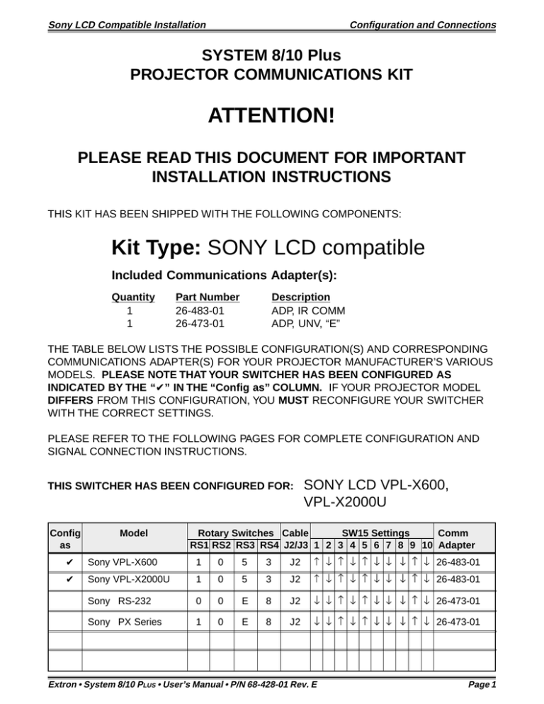 Sony 26-483-01 User's manual Sony 26-483-01 User's manual