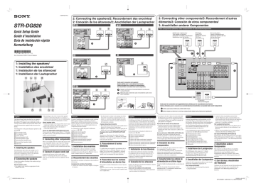 Sony STR-DG820 User manual | Manualzz Sony STR-DG820 User manual | Manualzz