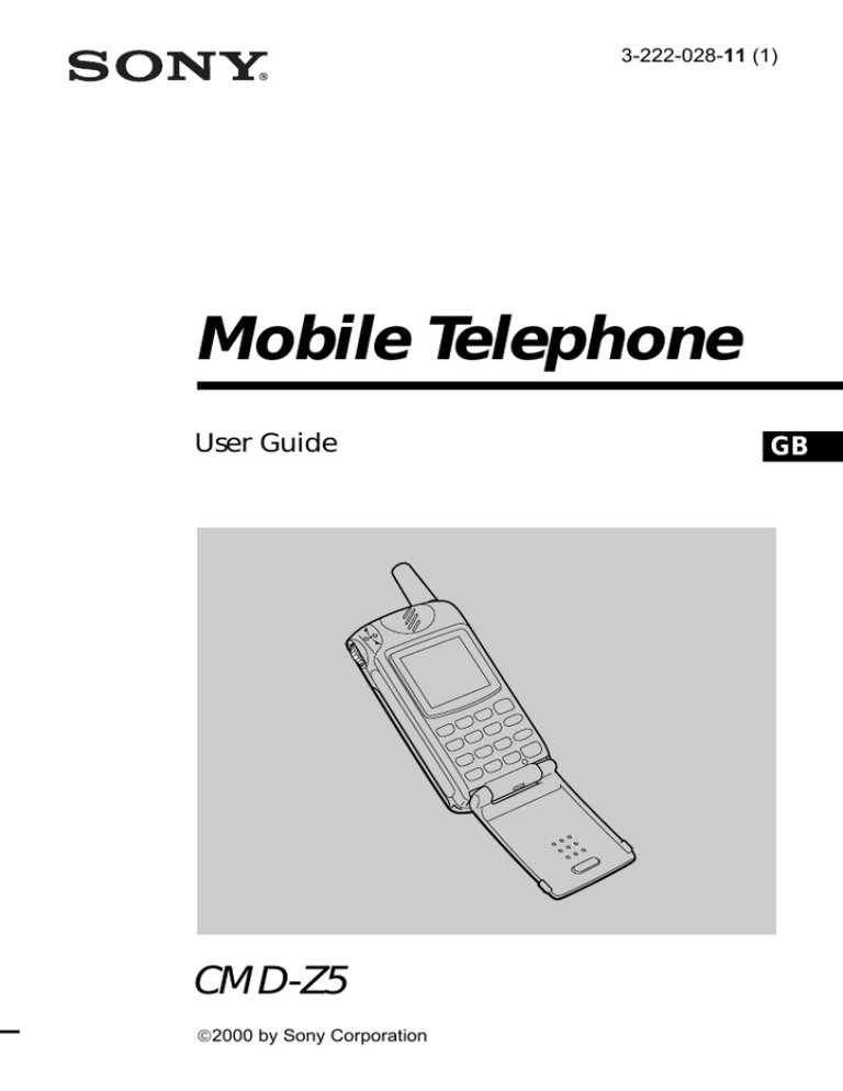 Sony CMD-Z5 User manual Sony CMD-Z5 User manual