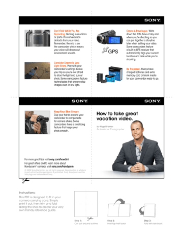 Sony DCR-DVD101 User guide Sony DCR-DVD101 User guide