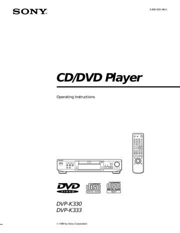 Sony DVP-K330 User manual | Manualzz