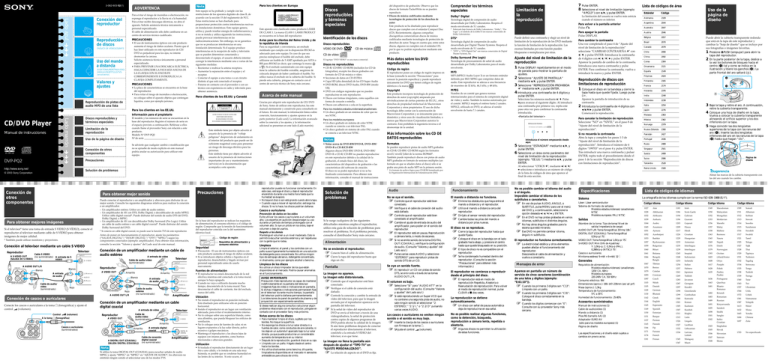 Sony DVP-PQ2 User manual Sony DVP-PQ2 User manual