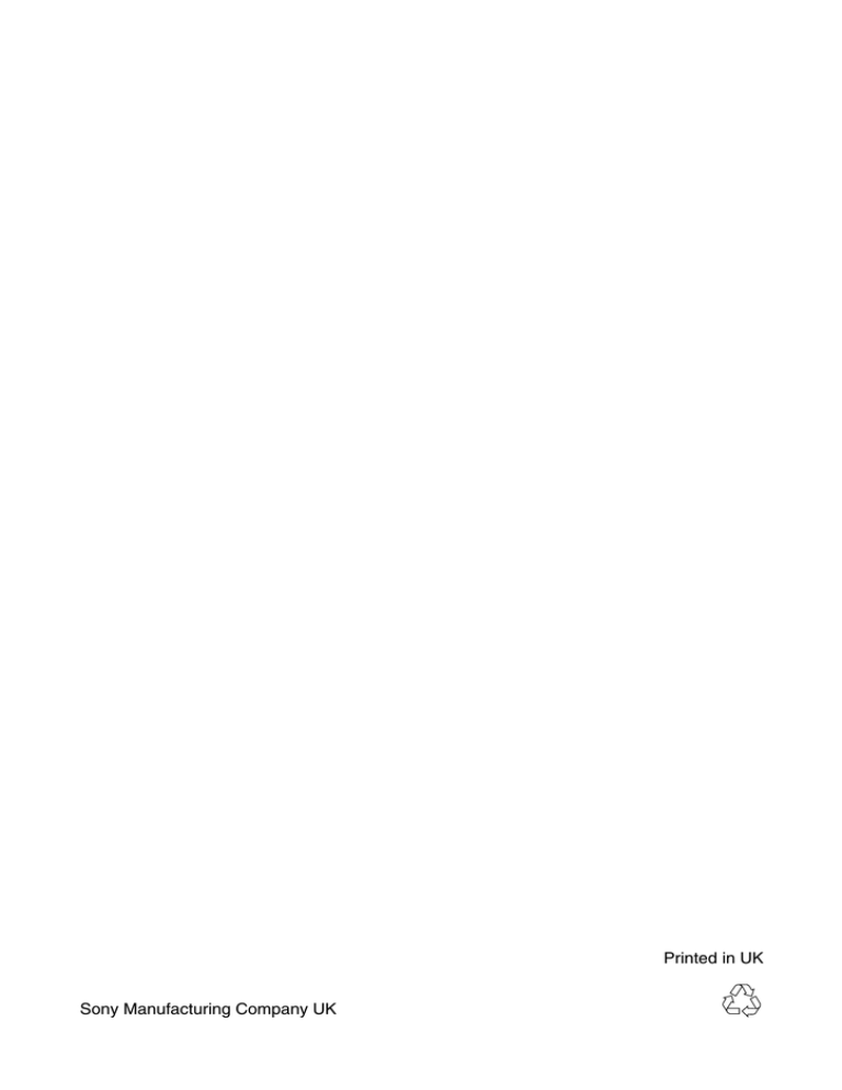 Sony KV-28DX30U User's manual Sony KV-28DX30U User's manual