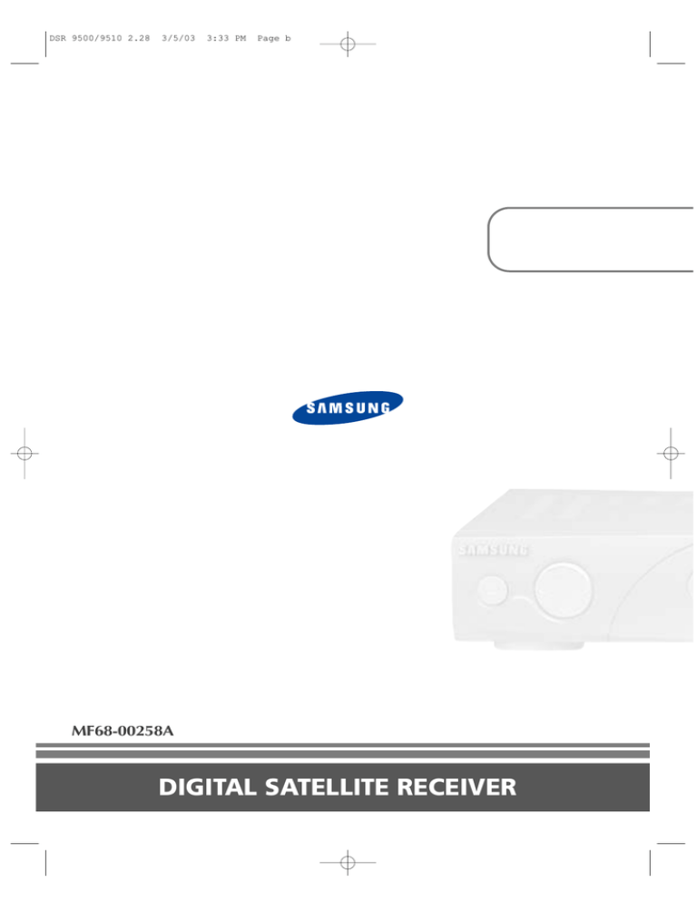 Sony MF68-00258A User's manual Sony MF68-00258A User's manual