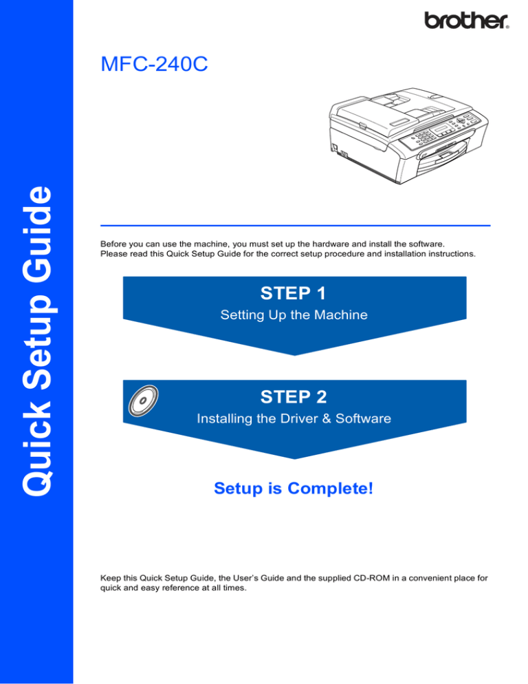 Sony MFC-240C User manual Sony MFC-240C User manual