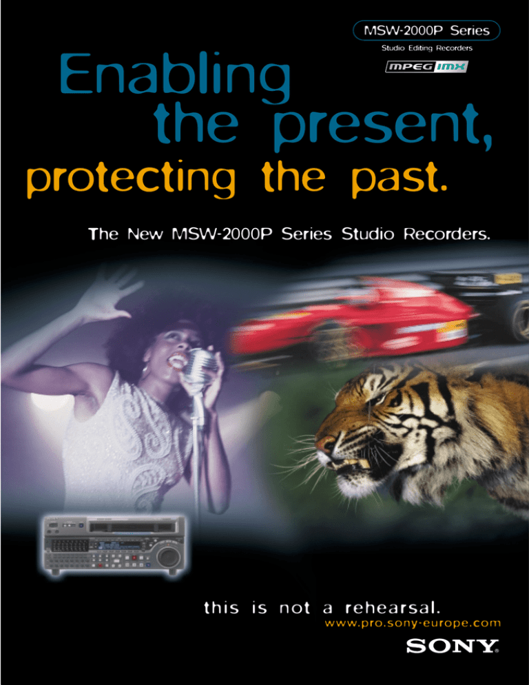 Sony MSW-2000P User's manual Sony MSW-2000P User's manual
