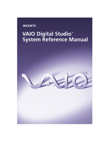 Sony PCV-RX991 Reference guide Sony PCV-RX991 Reference guide