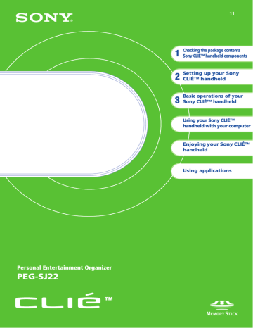 Sony PEG-SJ22 User's manual Sony PEG-SJ22 User's manual