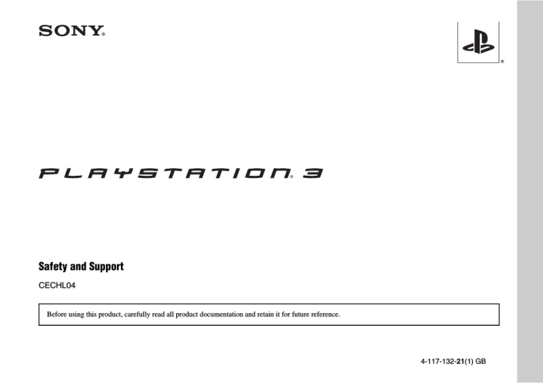 Sony CECHL04, Playstation 3 CECHL04 User's manual Sony CECHL04, Playstation 3 CECHL04 User's manual