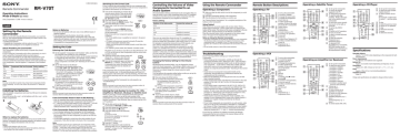Sony RM-V70T User's manual Sony RM-V70T User's manual