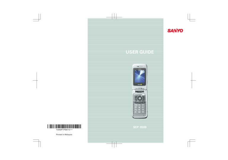 Sony SCP-8500 User manual Sony SCP-8500 User manual