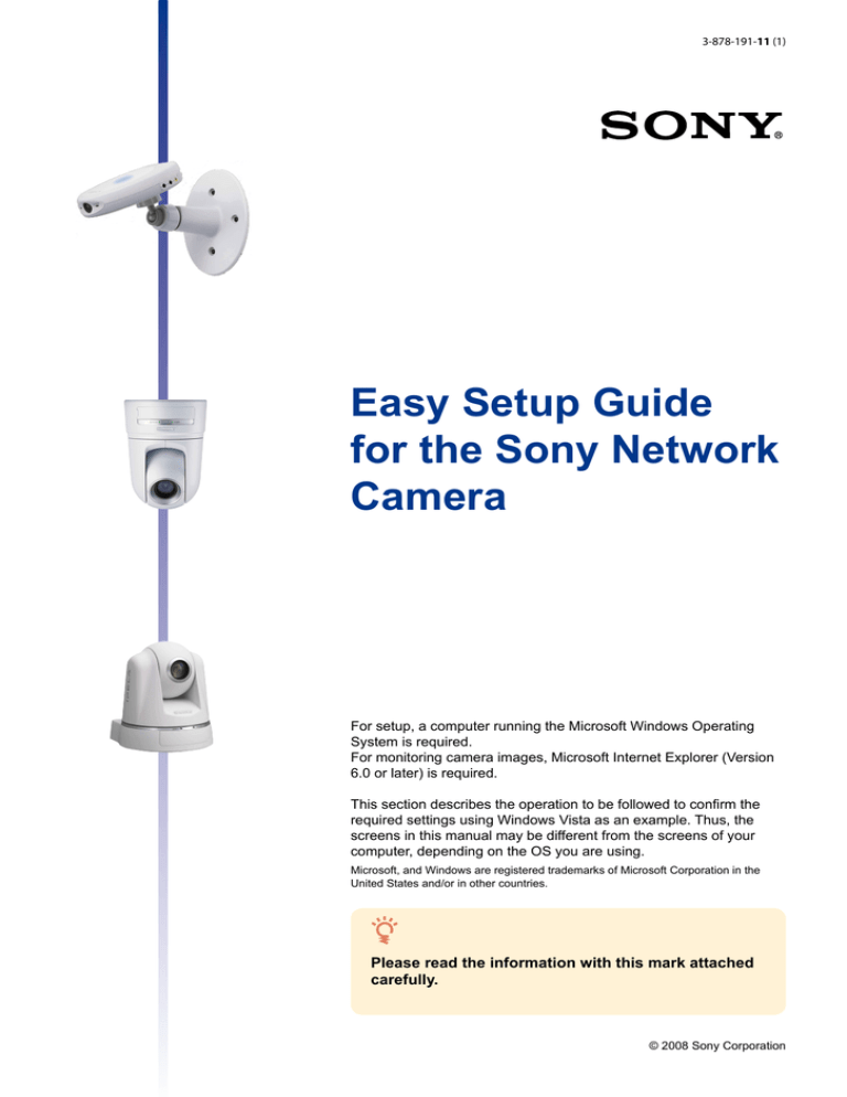 Sony SNC-xx User's manual Sony SNC-xx User's manual