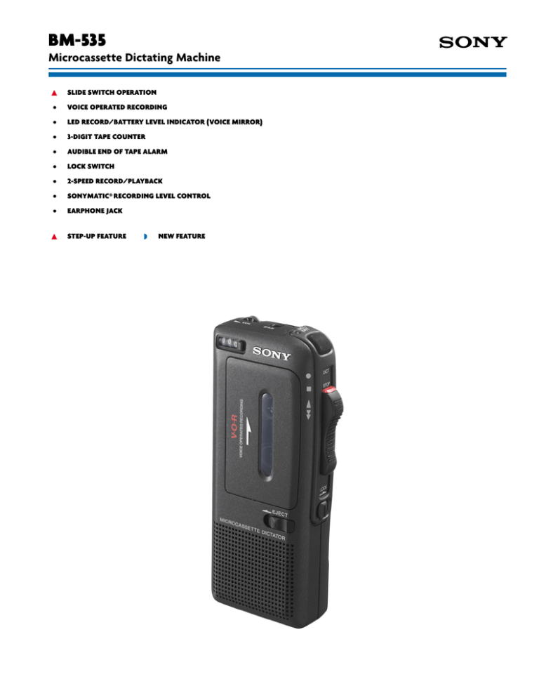 Sony BM-535 User's manual Sony BM-535 User's manual
