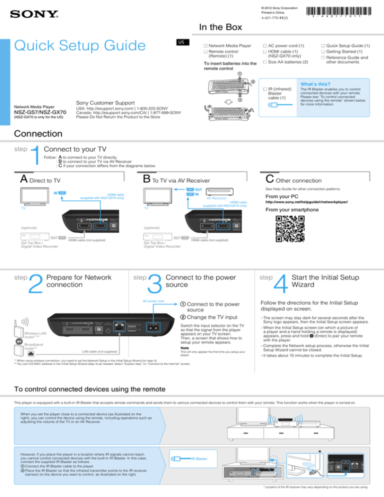 Sony NSZ-GS7 User's manual Sony NSZ-GS7 User's manual