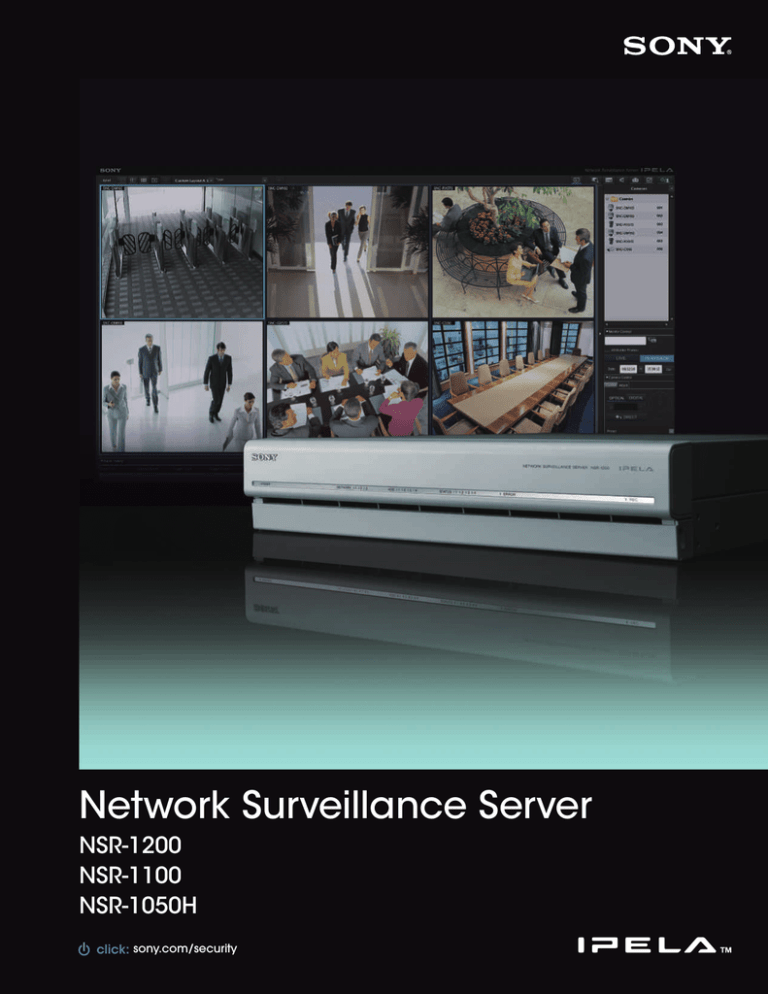Sony NSR1050H/1T User's manual Sony NSR1050H/1T User's manual