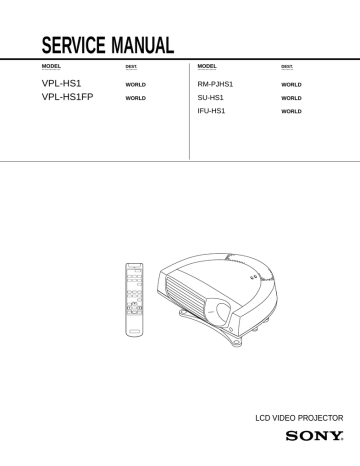 Sony SUHS1 User's manual Sony SUHS1 User's manual