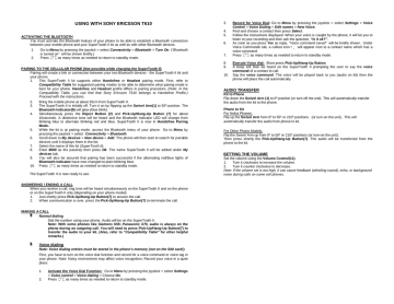 Sony t610 User's manual Sony t610 User's manual
