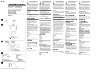 Sony VCA-130 User manual | Manualzz Sony VCA-130 User manual | Manualzz