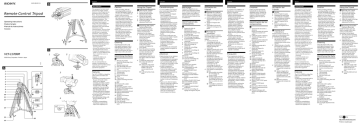 Sony VCT-1170RM User's manual Sony VCT-1170RM User's manual