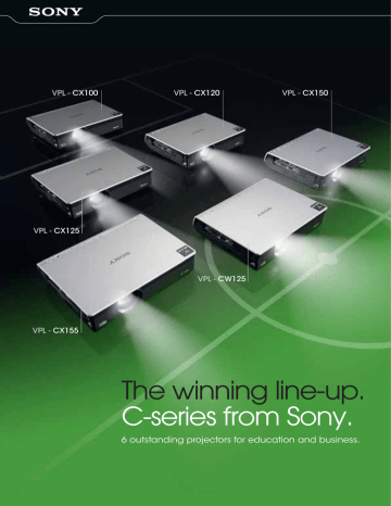 Sony VPL-CW125 User's manual Sony VPL-CW125 User's manual