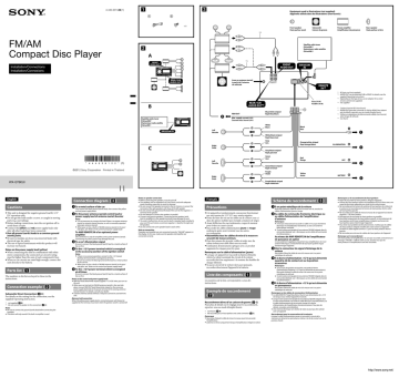 Sony WX-GT80UI Installation guide Sony WX-GT80UI Installation guide