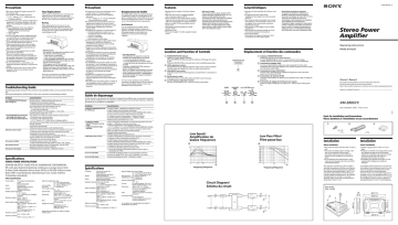 Sony XM-280GTX Operating instructions Sony XM-280GTX Operating instructions
