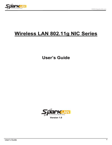 Spark Modem NIC Series User's Manual | Manualzz