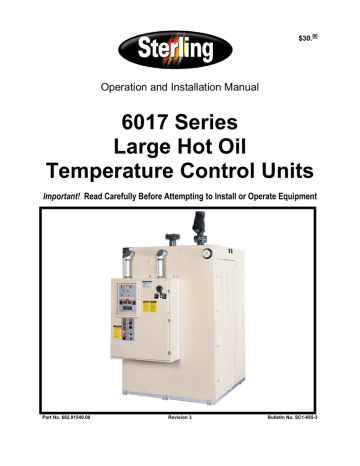 Sterling Marine Instruments 6017 series Operation and Installation Manual | Manualzz