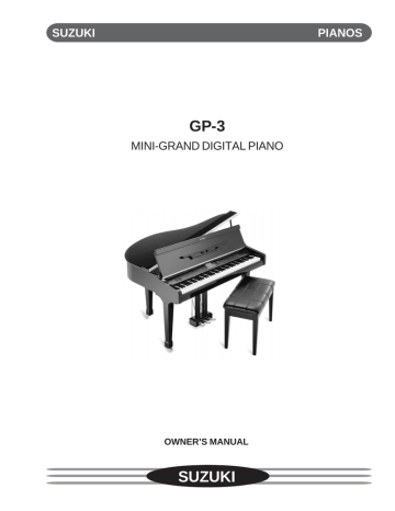 Suzuki Musical Instrument Corp. GP-3 Owner's Manual | Manualzz
