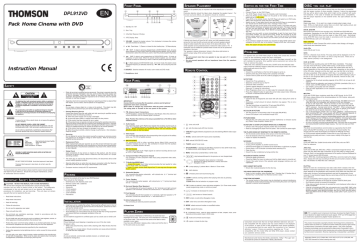 Technicolor - Thomson DPL912VD Instruction manual | Manualzz