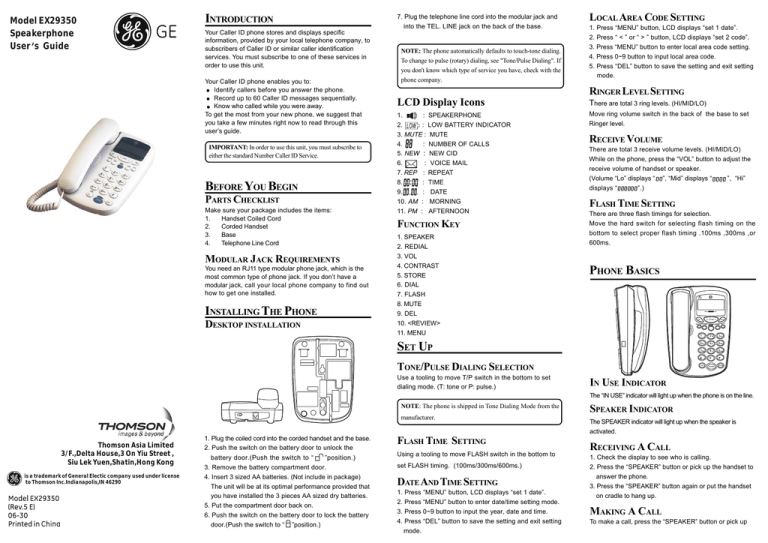 Technicolor - Thomson EX29350 User manual Technicolor - Thomson EX29350 User manual